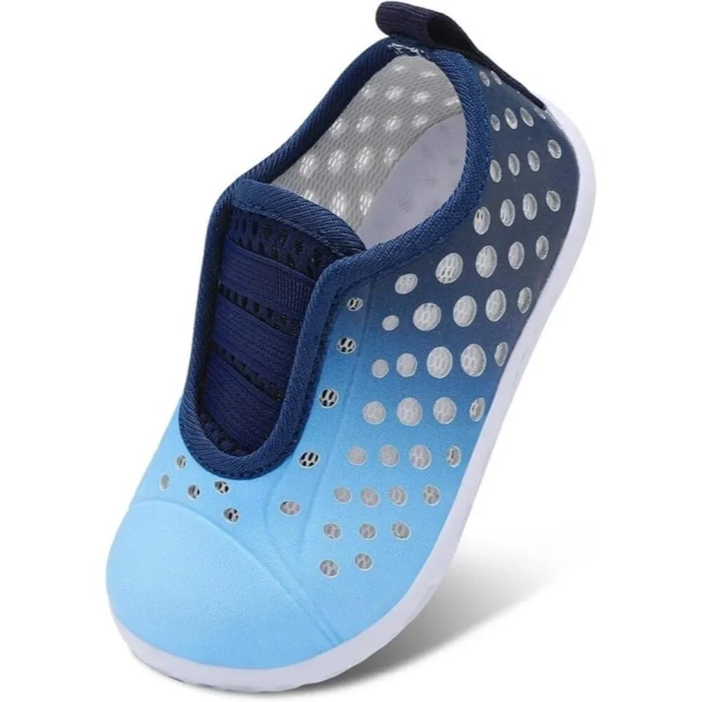 Kids Water Shoes Boys Girls Quick Dry Breathable Blue Sz 18-24 months Infant